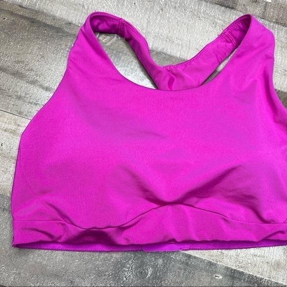 Athleta Circuit Fuchsia Sports Bra medium - Picture 2 of 10